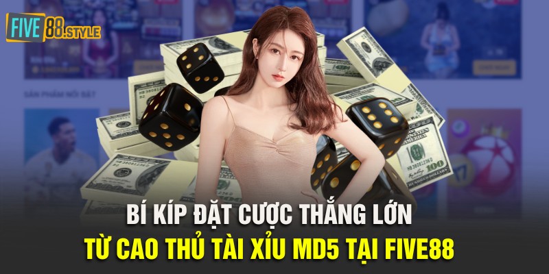 Bí kíp đặt cược thắng lớn từ cao thủ tài xỉu MD5 tại Five88